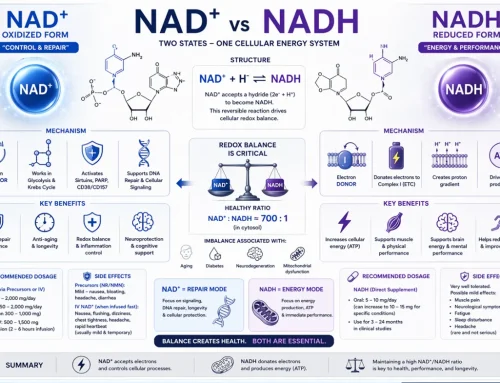 DETAILED REPORT: THE DIFFERENCES BETWEEN NAD+ AND NADH
